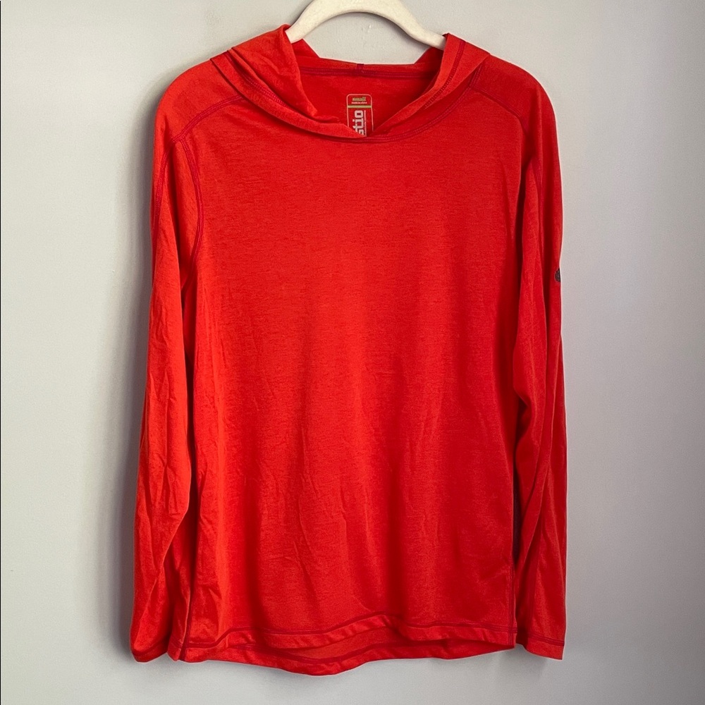 Stio OrangeLong Sleeve Lightweight Hoodie Size Small